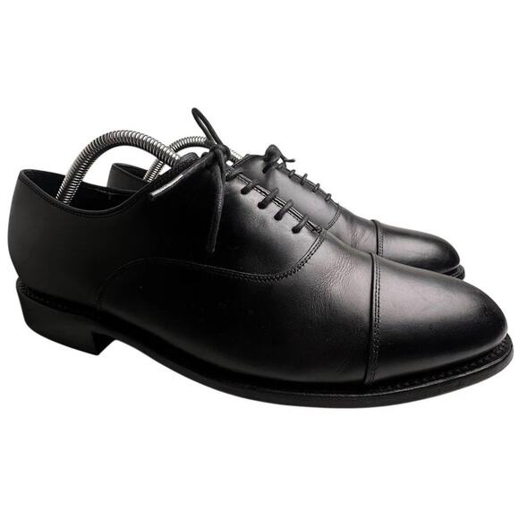 Thursday Boot Co The Executive Men Sz 10 Black Leather Cap Toe Oxford Dress Shoe - Picture 6 of 16